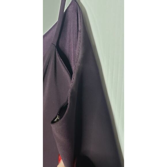 Jenny Yoo Bridesmaid Raisin Purple Flutter Spaghetti Strap Gown Long Dress 8 - Picture 5 of 12